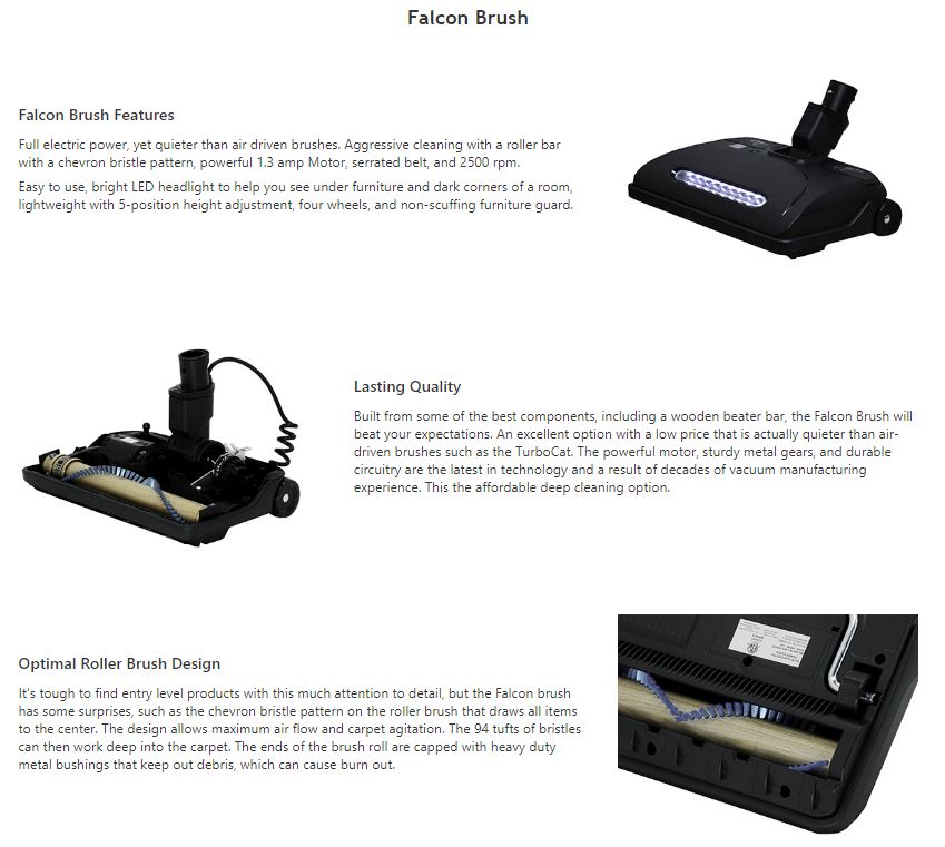 Falcon Electric Power Carpet Brush Hose & Tool Kits 2
