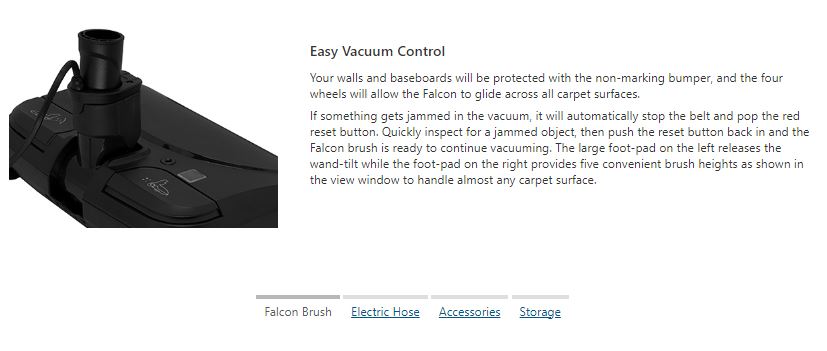 Falcon Electric Power Carpet Brush Hose & Tool Kits 1